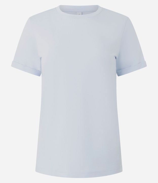 Remera en Media Malla con Manga Corta Doblada 6