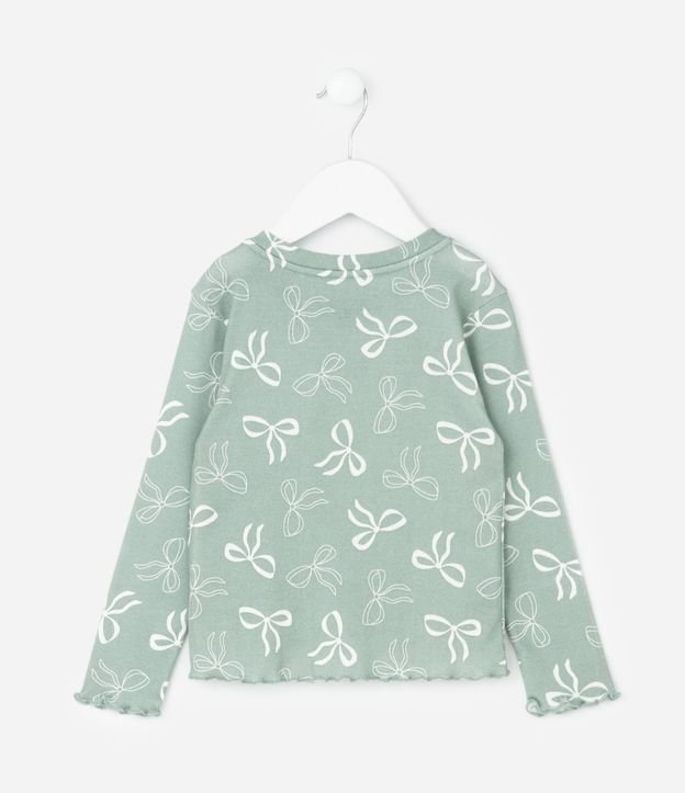 Pijama Infantil Blusa y Pantalón con Estampado de Moñitas – Talle 2 a 8 años 4