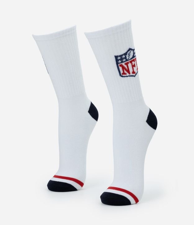 Media Caña Larga Individual Algodón Personaje Licenciado NFL Escudo