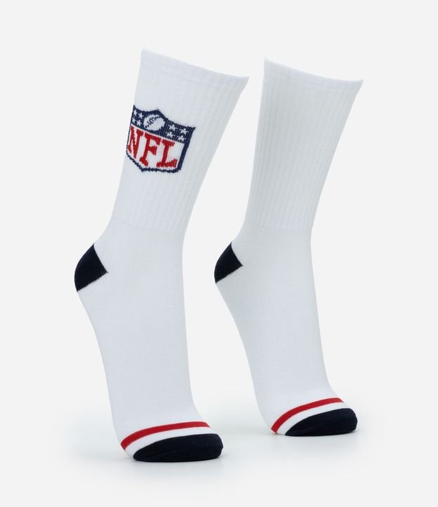 Media Caña Larga Individual Algodón Personaje Licenciado NFL Escudo 2