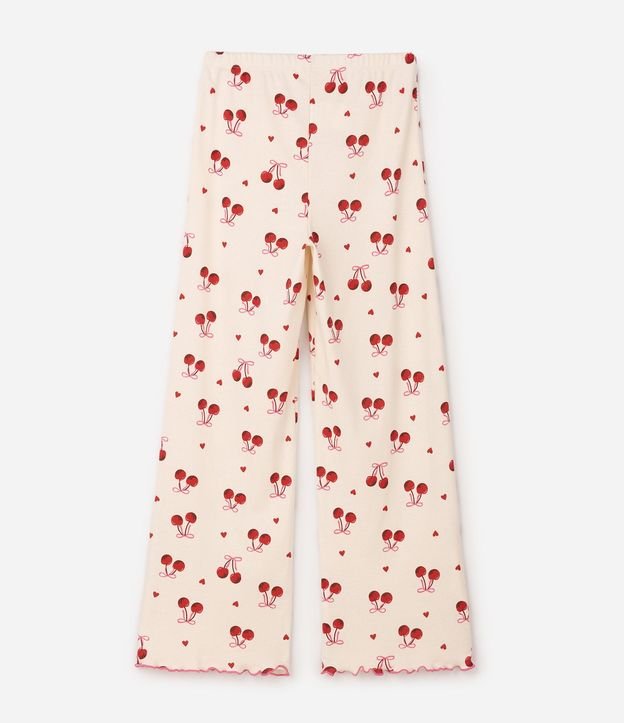 Pijama Infantil Rib Estampa Cereza - Talle 5 a 16 años 6