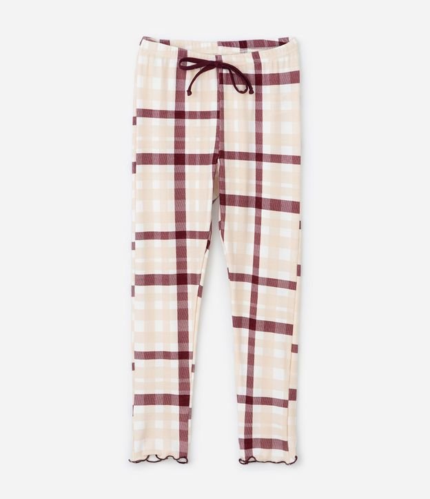 Pijama Infantil Blusa Manga Larga y Pantalón de Cuadros – Talle 2 a 14 años 6