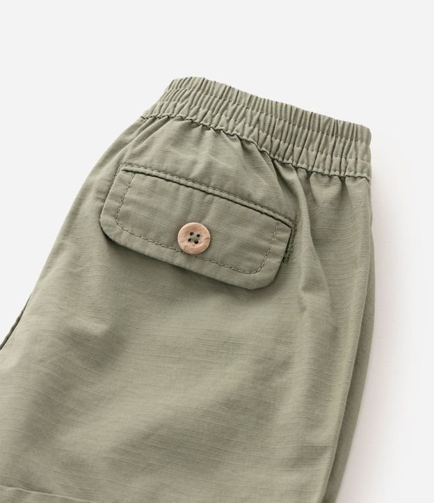 Shorts Infantil en Sarga Cintura con Elástico - Talle 0 a 18 Meses 5