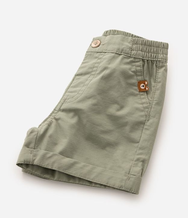 Shorts Infantil en Sarga Cintura con Elástico - Talle 0 a 18 Meses 6