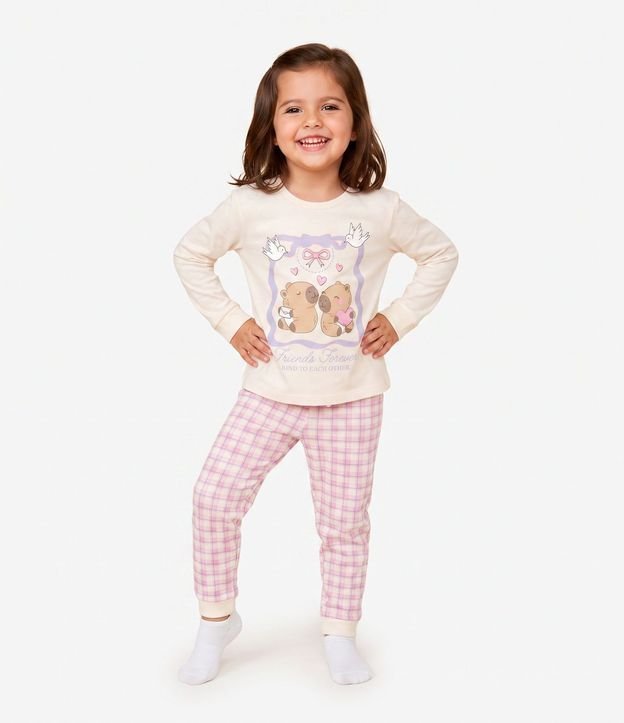 Pijama Infantil con Estampado Carpinchos – Talle 2 a 6 años