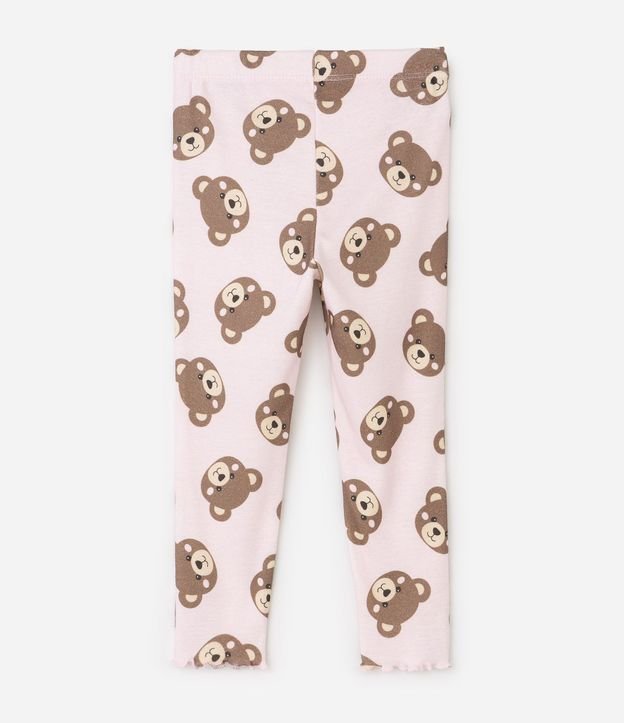 Pijama Infantil Largo en Algodón con Bordado de Osito - Talle 1 a 6 años 7