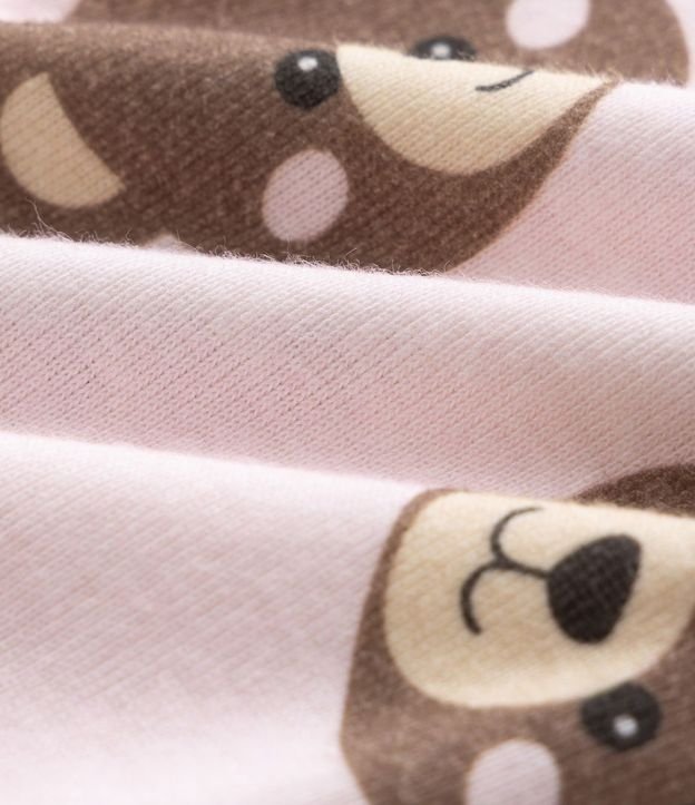 Pijama Infantil Largo en Algodón con Bordado de Osito - Talle 1 a 6 años 8