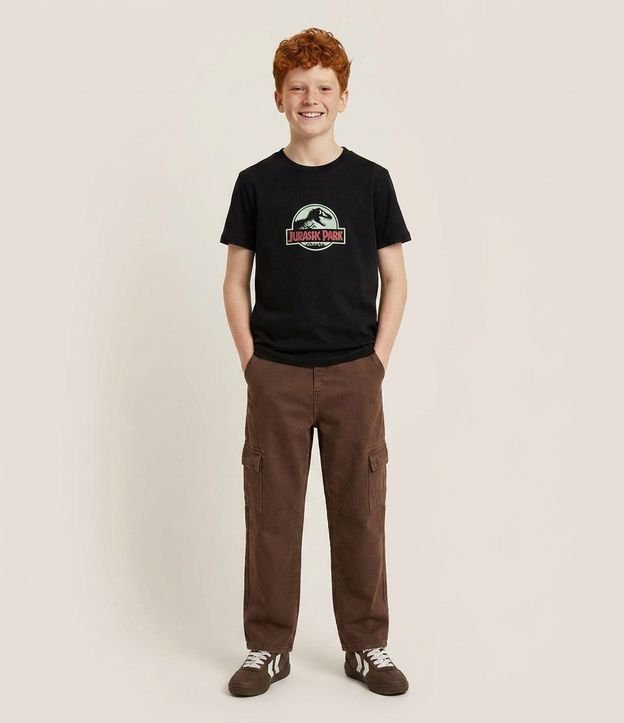 Remera Infantil con Estampa de Jurassic Park – Talle 5 a 14 años