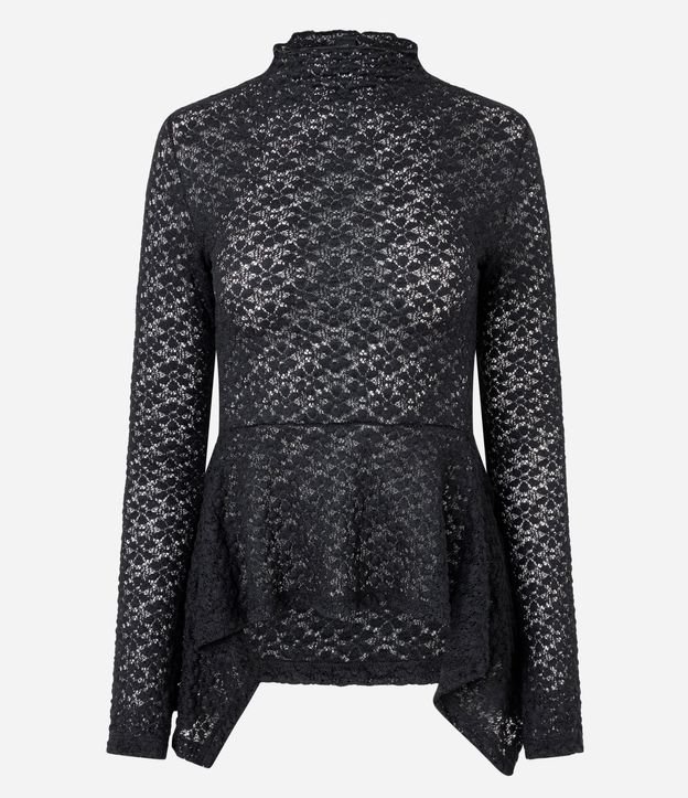 Blusa Peplum en Encaje Floral 5