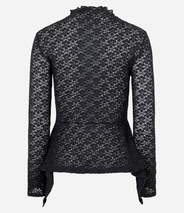 Blusa Peplum en Encaje Floral 8