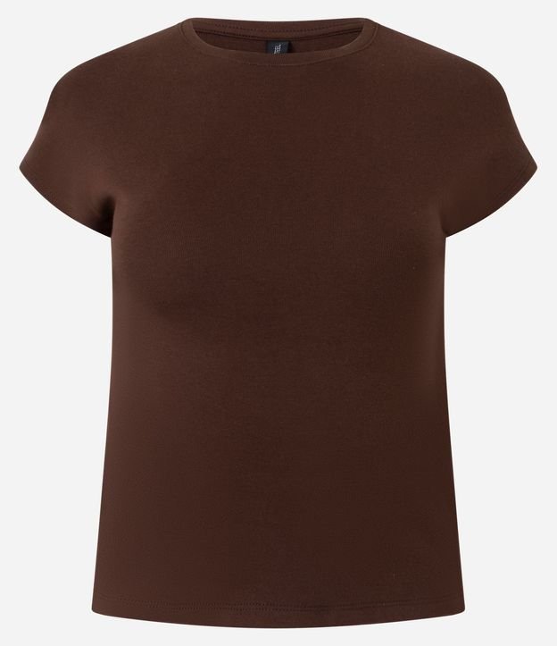 Blusa Básica en Rib con Hombro Caído 6