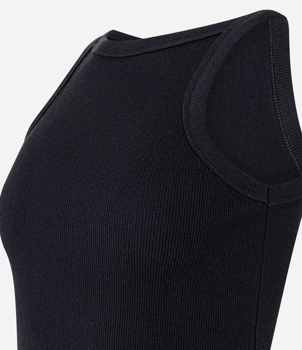 Blusa Musculosa Acanalada en Rib de Algodón 3