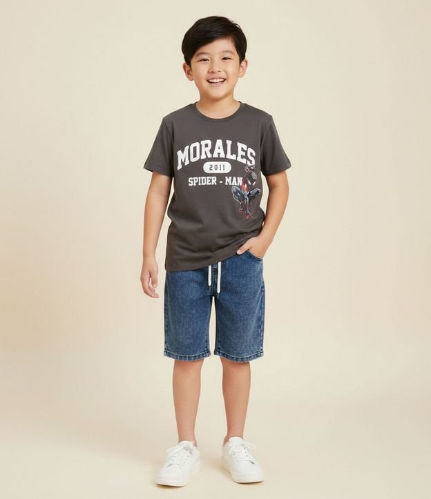 Remera Infantil con Estampa de Spider Morales 2011 – Talle 5 a 14 años
