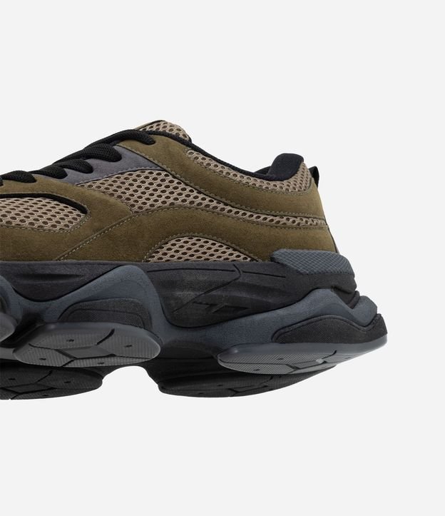 Championes Dad Sneaker en PU con Recortes y Suela Alto 3