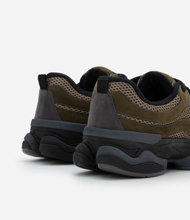 Championes Dad Sneaker en PU con Recortes y Suela Alto 4