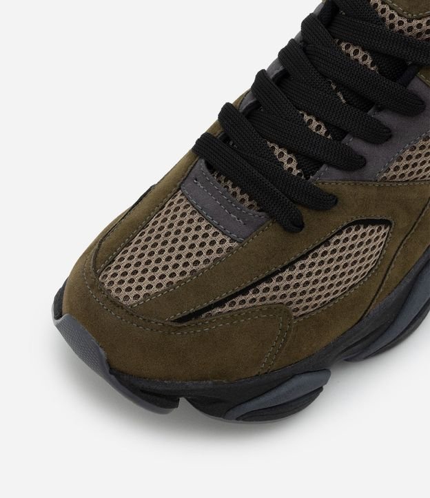 Championes Dad Sneaker en PU con Recortes y Suela Alto 5