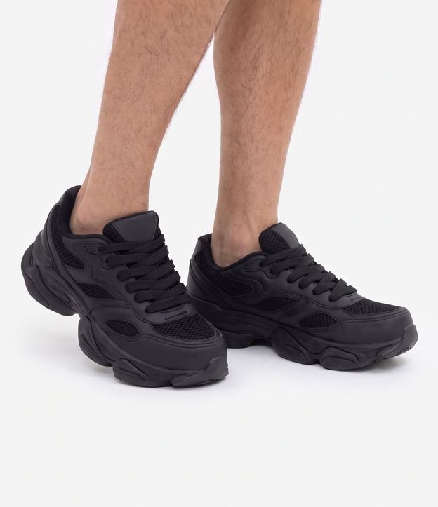 Championes Dad Sneaker en PU con Recortes y Suela