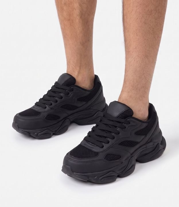 Championes Dad Sneaker en PU con Recortes y Suela 2