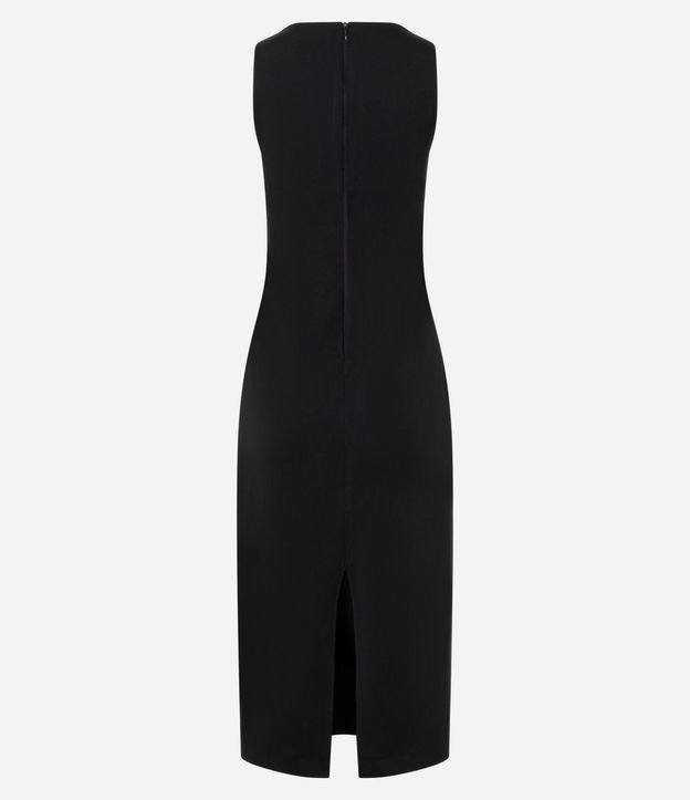 Vestido Midi en Bengalina con Encaje Trasero 2