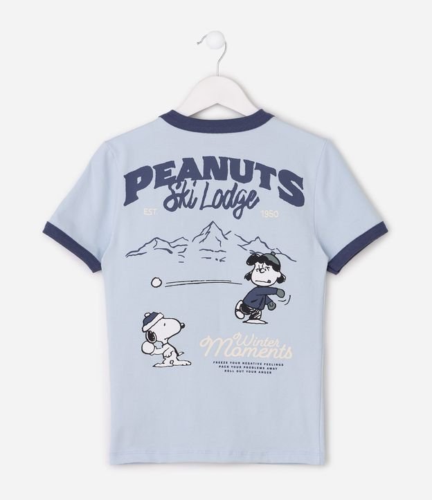 Remera Manga Corta Snoopy con Detalles Contrastantes 6