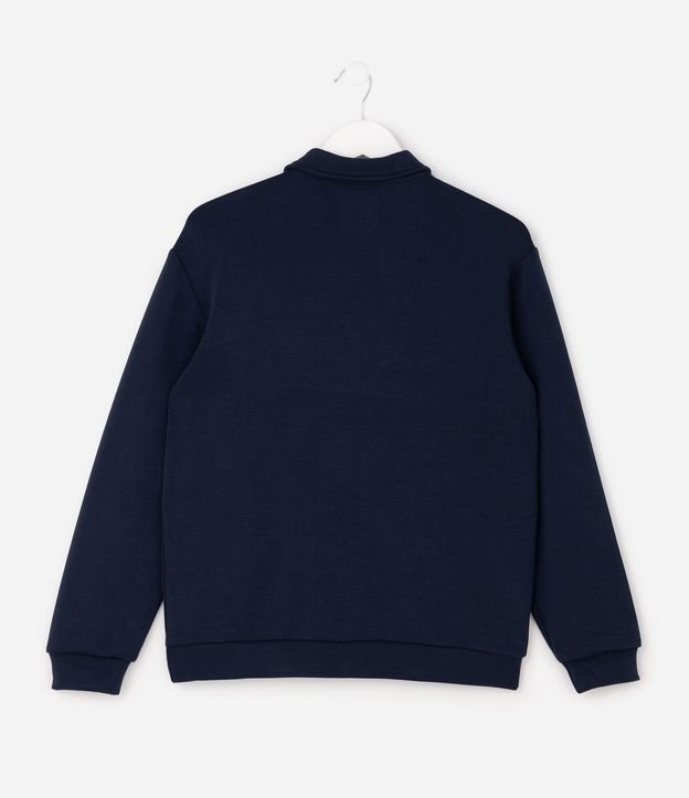 Algodón Infantil con Cuello Polo y Half Cremallera - Talle 5 a 14 años 3