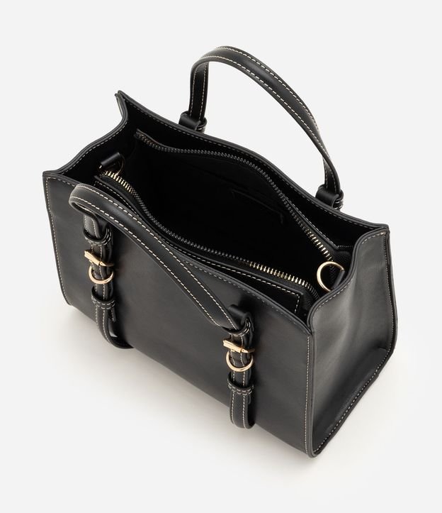 Bolsa Satchel Mediana con Correa de Mano Desmontable y Boho Romántico 4