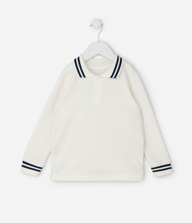 Camisa Infantil en Malla Waffle con Cuello Polo – Talle 1 a 5/6 años 2