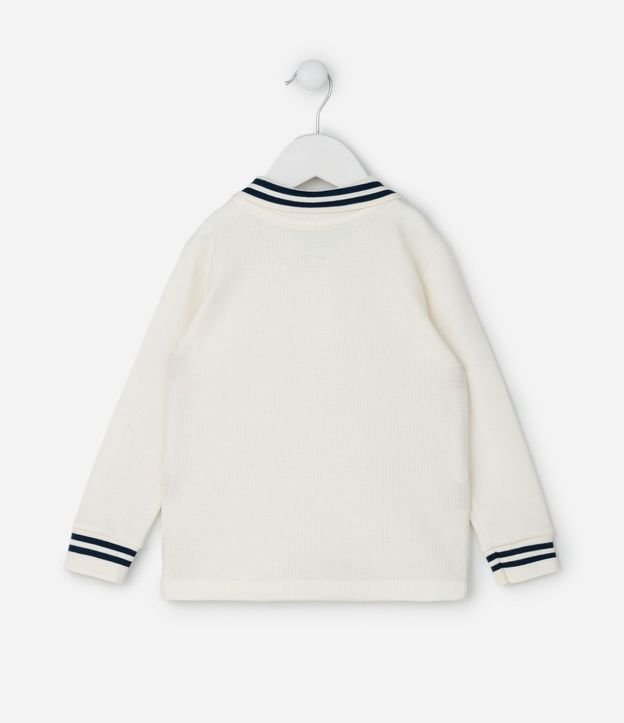 Camisa Infantil en Malla Waffle con Cuello Polo – Talle 1 a 5/6 años 3