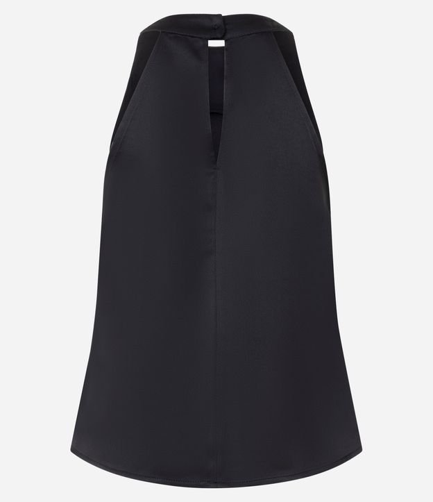Blusa Satinada con Escote Halter 6
