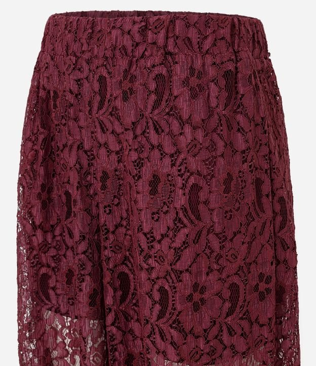 Pantalón Aladim en Encaje Floral con Cintura Elástica 6