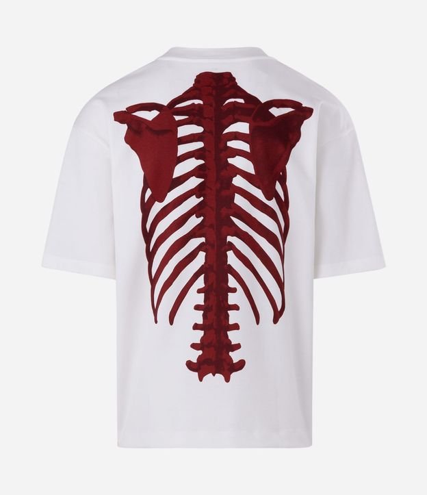 Remera Overboxy en Algodón con Estampado Lettering Brutal y Esqueleto 6