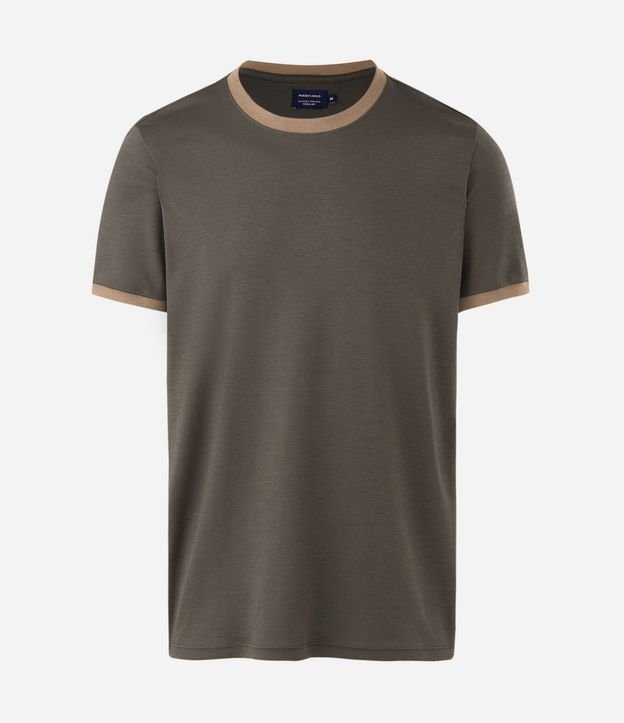 Remera Manga Corta con Cuello Contrastante 4