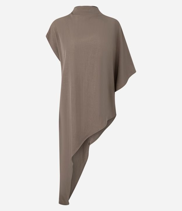 Blusa Manga Corta Asimétrica en Viscosa 5