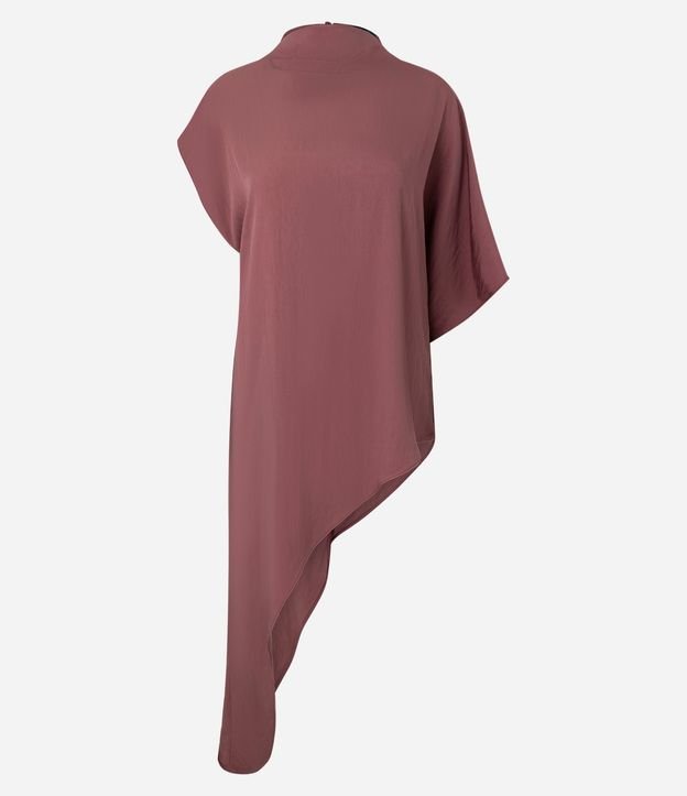 Blusa Manga Corta Asimétrica en Viscosa 6