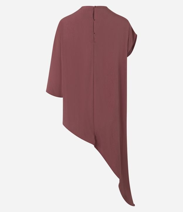 Blusa Manga Corta Asimétrica en Viscosa 7