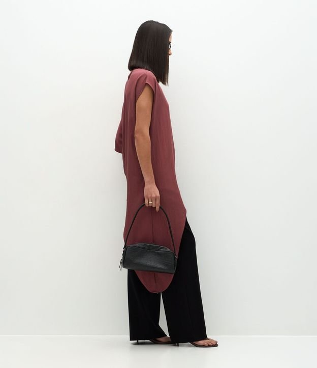 Blusa Manga Corta Asimétrica en Viscosa 4