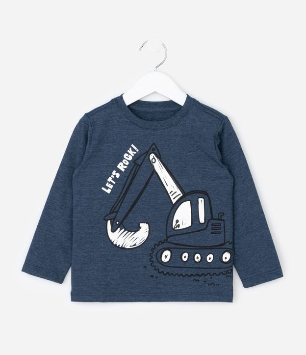 Remera Infantil con Estampa de Máquina Excavadora– Talle 1 a 5/6 años 2