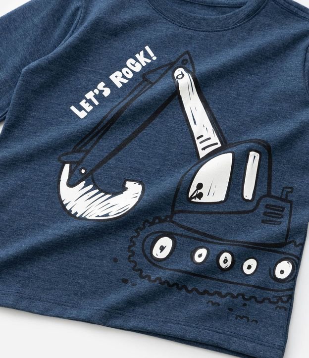 Remera Infantil con Estampa de Máquina Excavadora– Talle 1 a 5/6 años 6