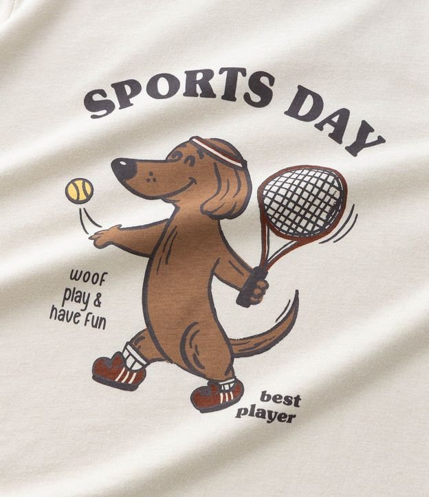 Remera Infantil con Estampado Perrito Tenista Sports Day – Talle 1 a 5/6 años 7