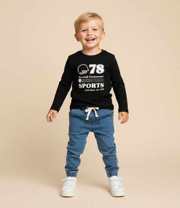 Remera Infantil Deportiva con Estampa de Baseball Sports – Talle 1 a 5/6 años