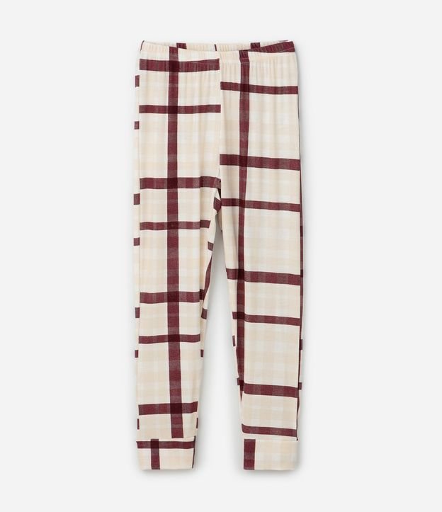 Pijama Infantil Blusa Manga Larga y Pantalón de Cuadros – Talle 2 a 14 años 6