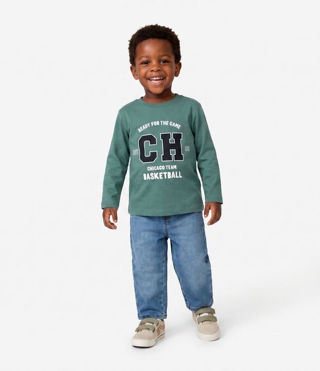Remera Infantil con Estampado CH College – Talle 1 a 5/6 años 1