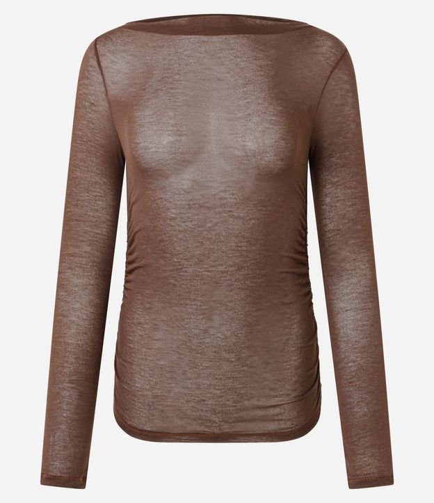 Blusa Manga Larga con Transparencia Sutil 6