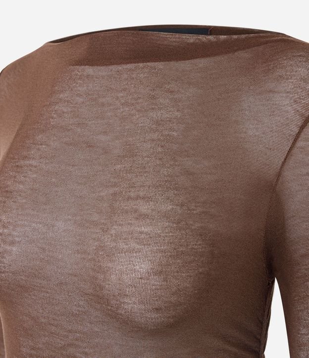Blusa Manga Larga con Transparencia Sutil 7