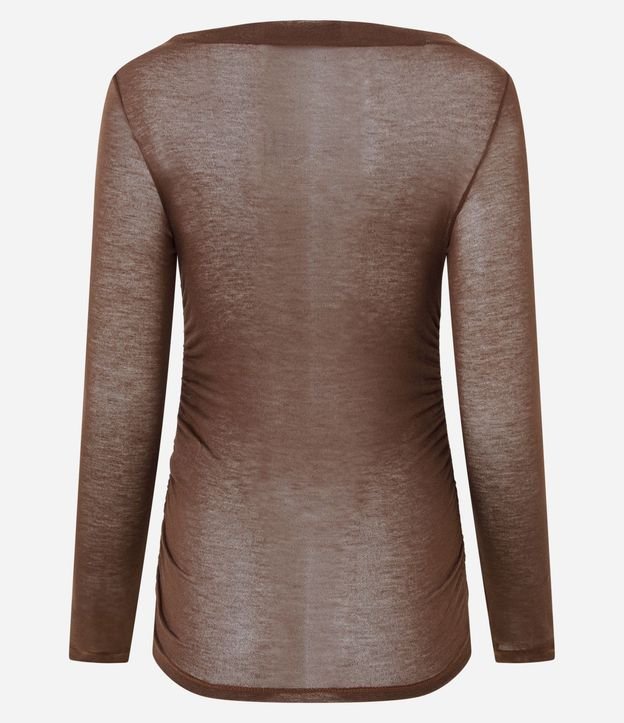 Blusa Manga Larga con Transparencia Sutil 8