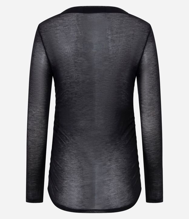 Blusa Manga Larga con Transparencia Sutil 7