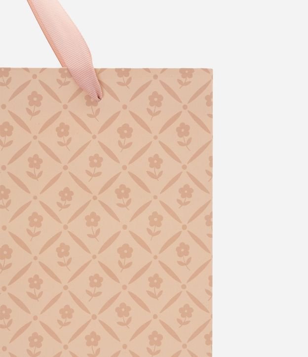 Bolsa de Regalo Pequeña en Papel con Estampado Floral 3