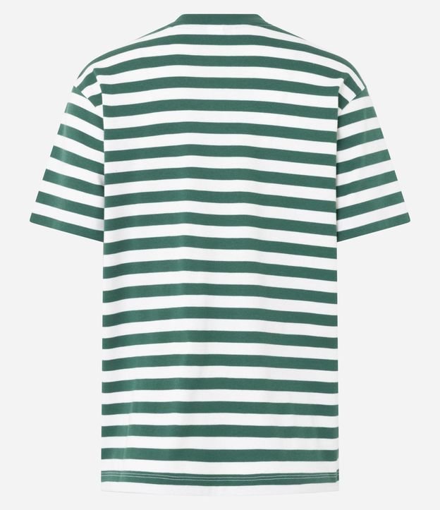 Remera Oversized en Algodón con Rayas Horizontales 5