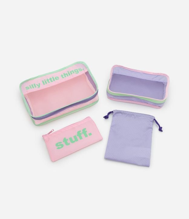 Kit 04 Organizadores de Valija con Tamaños Variados 1