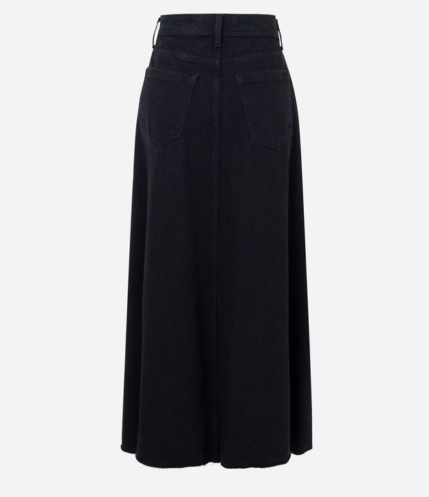 Falda New Midi en Jeans con Ruedo Hilo y Recortes 7
